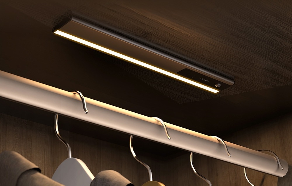Nočné svetlo Yeelight Ultratenké do skrine (2 ks) čierne Yeelight ultratenké svetlo v skrini