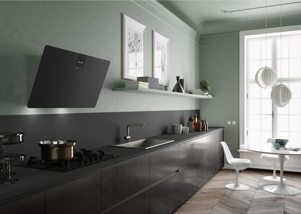 Odsávač pár Faber SOFT EDGE NERO INGO A80 čierny