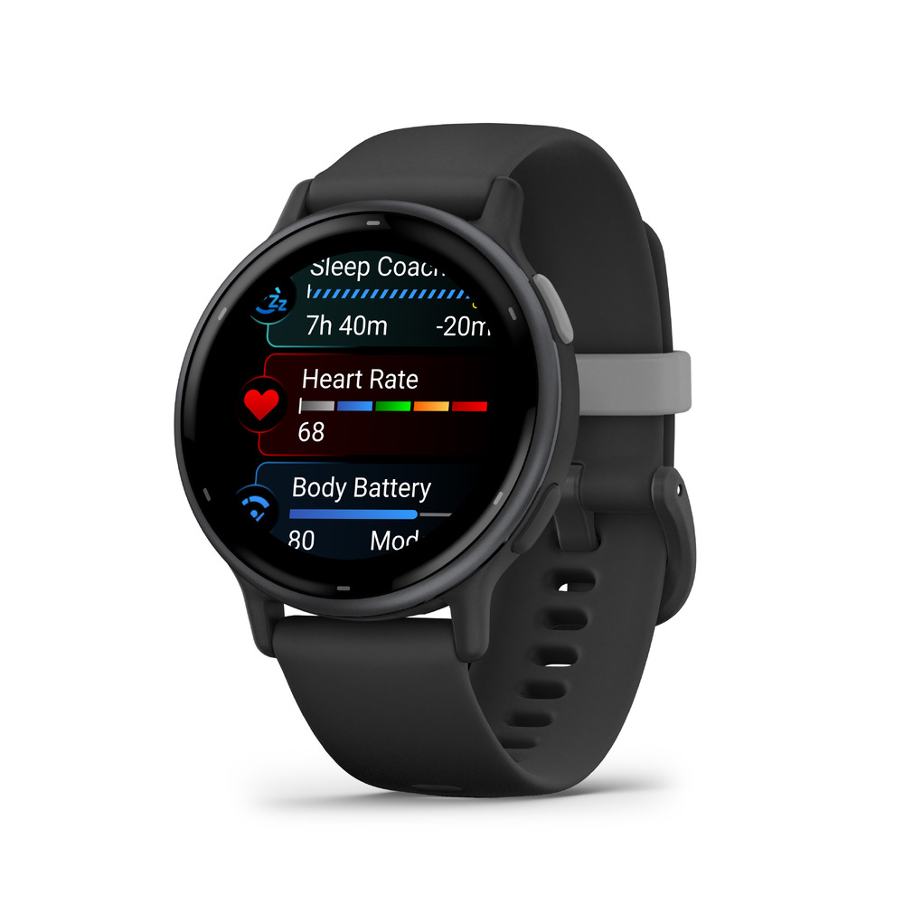 Inteligentné hodinky Garmin vívoactive 5 - Slate / Black Silicone Band