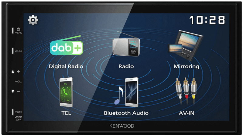 Autorádio s LCD KENWOOD DMX-129DAB čierne