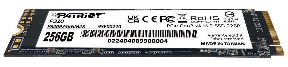 SSD Patriot P320 256GB NVMe SSD Patriot P320 256GB NVMe