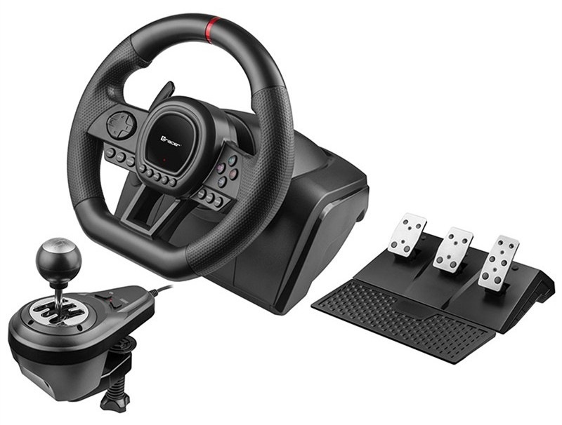 Volant Tracer SimRacer Manual Gearbox 6 in 1 - PC/PS4/PS3/Xone/X360/SWITCH čierny