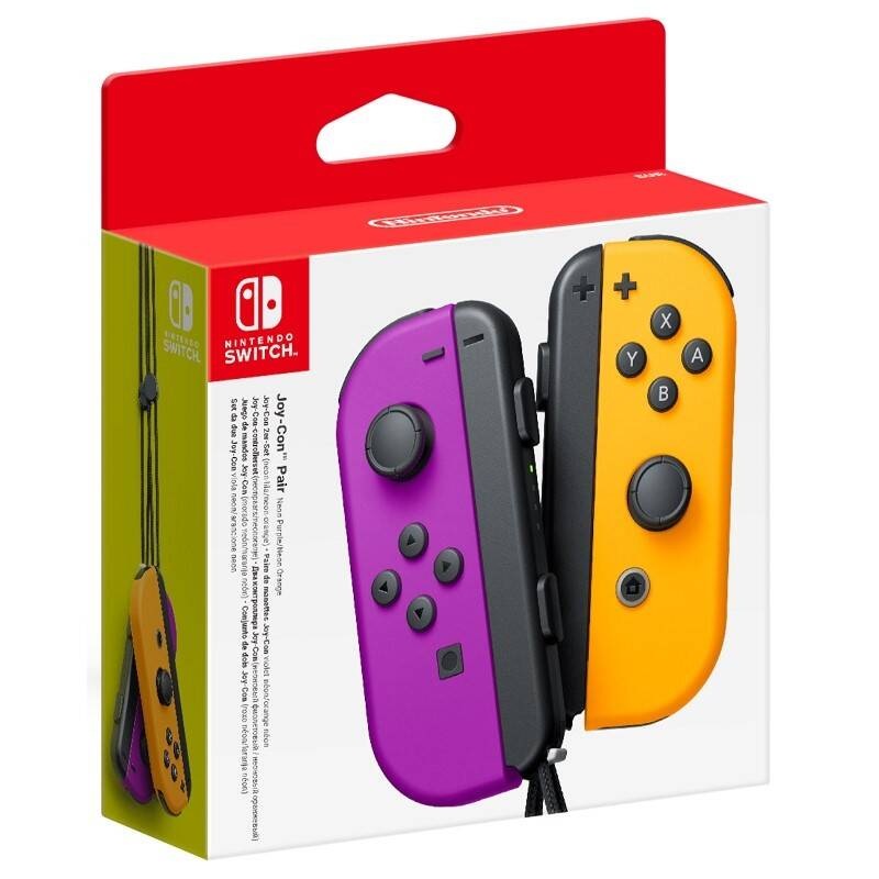 Bezdrôtový ovládač Nintendo Switch Joy-Con Pair Neon Purple/Neon Orange Nintendo Joy-Con Pair Purple/Neon Orange