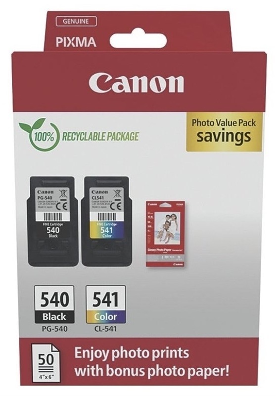 Cartridge Canon PG-540 + CL-541 + fotopapier GP-501