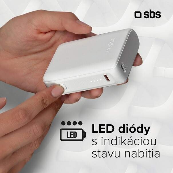 Powerbank SBS NanoTube 5000 mAh 12 W čierna Powerbank SBS NanoTube 5000 mAh 12 W čierna