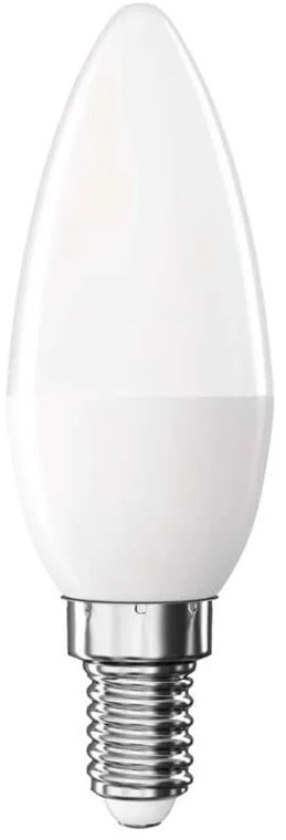 Žiarovka LED EMOS Classic sviečka, E14, 4,2W, studená biela