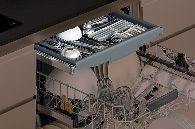 Umývačka riadu Whirlpool WH6PB10BS7A0 Umývačka riadu P45 Whirlpool WH6PB10BS7A0, vstavaná, príborová zásuvka