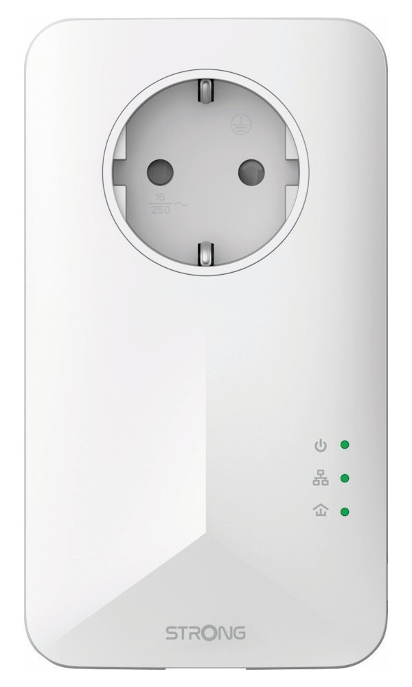 Sieťový rozvod LAN po 230V Strong sada 3 adaptérov Powerline 1000 TRI EU/ 1000 Mbit/s/ 1x LAN biely Sieťový rozvod LAN po 230V Strong disponuje automatickým režimom úspory energie