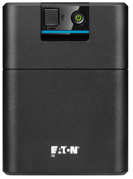 Záložný zdroj Eaton UPS 5E 1200 USB FR G2, Line-interaktívna, Tower, 1200VA/660W, výstup 4x FR (CZ), USB, bez ventilátora čierny