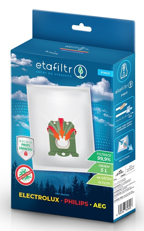 ETAFilter vrecká do vysávačov AEG, Electrolux, Philips