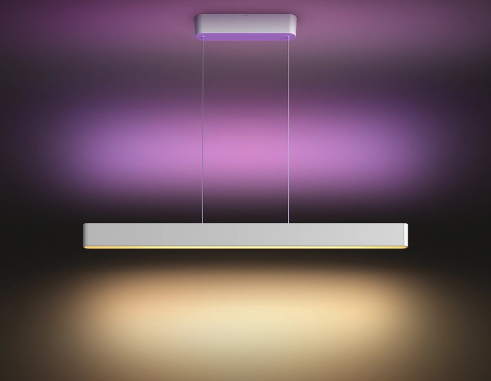 Závesné svietidlo Philips Hue Ensis White and Color Ambiance biele