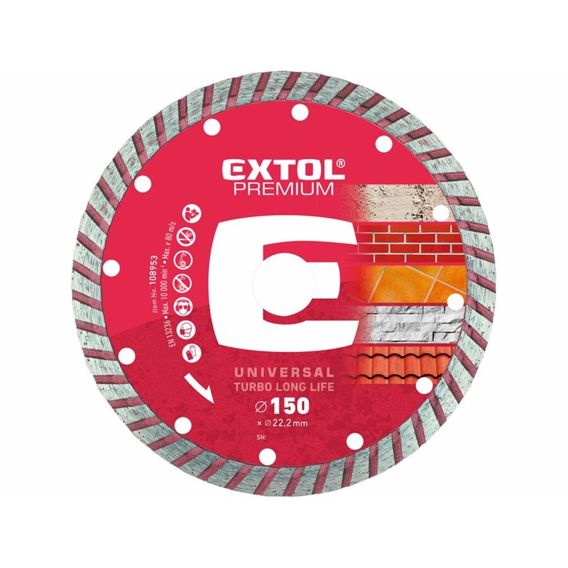 Kotúč diamantový Extol Premium 108952 125x22,2x2,3mm