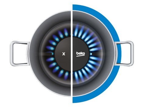 Plynová varná platňa Beko HILW64235S čierna Varná deska plynová Beko HILW64235S, černá, high efficiency hořáky