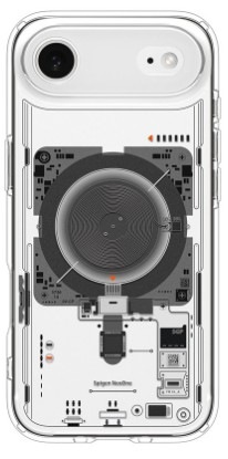Kryt na mobil Spigen Ultra Hybrid MagSafe Neo One na Apple iPhone Air v šedo-priehľadnej farbe