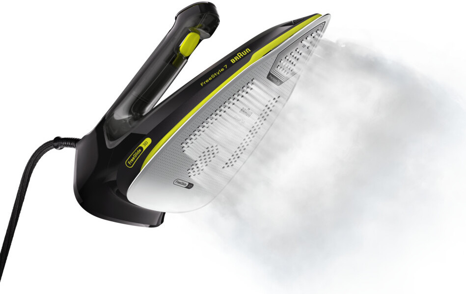 Parná žehlička Braun FreeStyle 7 s technológiou FreeGlide 3D a silným parným výkonom pri žehlení