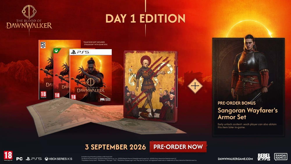 Obsah edície The Blood of Dawnwalker Launch Edition.