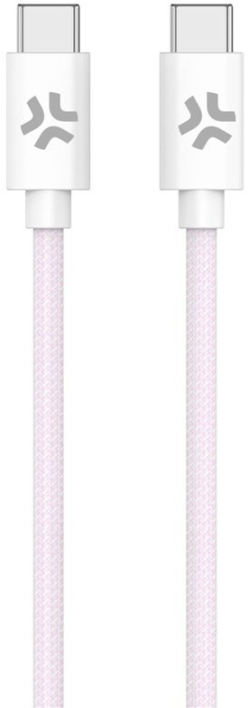 Kábel Celly USB-C/USB-C, opletený (bavlnený) s výkonom 60 W a dĺžkou 1,5 m