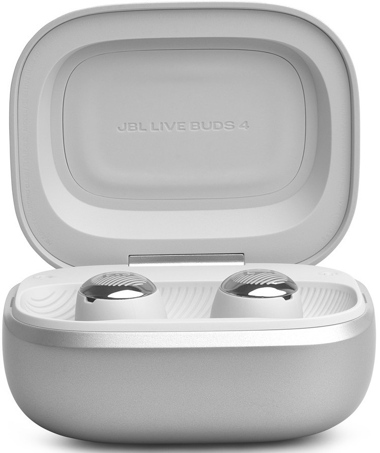 Slúchadlá JBL Live Buds4 strieborná Slúchadlá JBL ponúkajú skvelú kvalitu hovorov