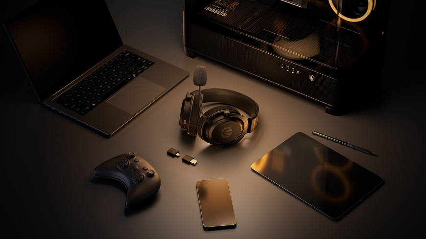 Headset ENDORFY VIRO Infra Wireless čierny Headset ENDORFY VIRO Infra Wireless s príslušenstvom na pripojenie k počítaču, konzole, telefónu a tabletu