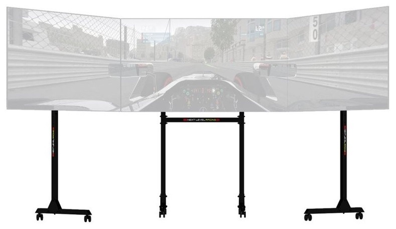 Držiak Next Level Racing Free Standing Triple Monitor Stand, pre 1-3 monitory čierny