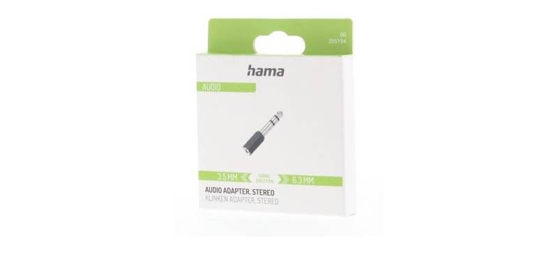 Redukcia Hama Jack 3,5 mm/6,3 mm, stereo čierna https://www.kasa.cz/services/TsPreviewProduct/?match=HAM205194