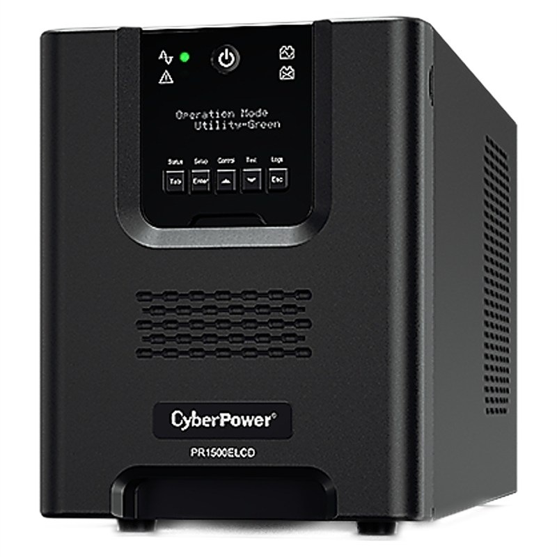 Záložný zdroj CyberPower Professional Tower LCD 1500VA/1350W čierny Záložný zdroj Cyber Power Systems Professional Tower LCD 1500VA/1350W