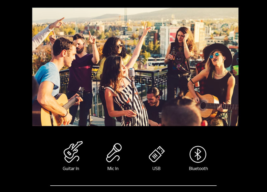 Párty reproduktor LG XL5S čierny LG XL5S