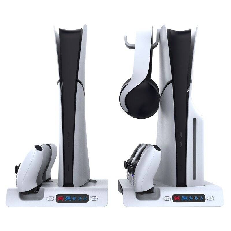 Dokovacia stanica iPega P5S006 RGB s chladením pre PS5 Slim biela Dokovacia stanica iPega P5S006 pre PlayStation 5 Slim (PG-P5S006)