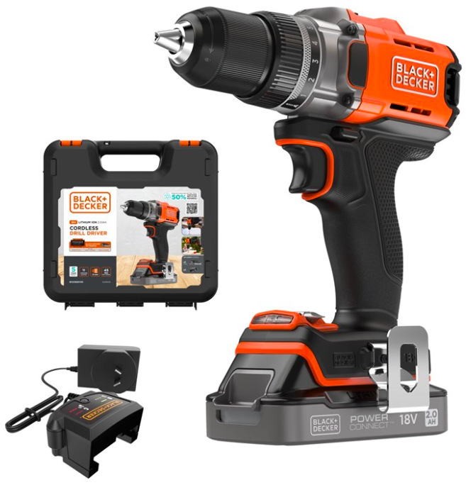 Aku vŕtačka Black-Decker BCD382D1XK-QW (s batériou)