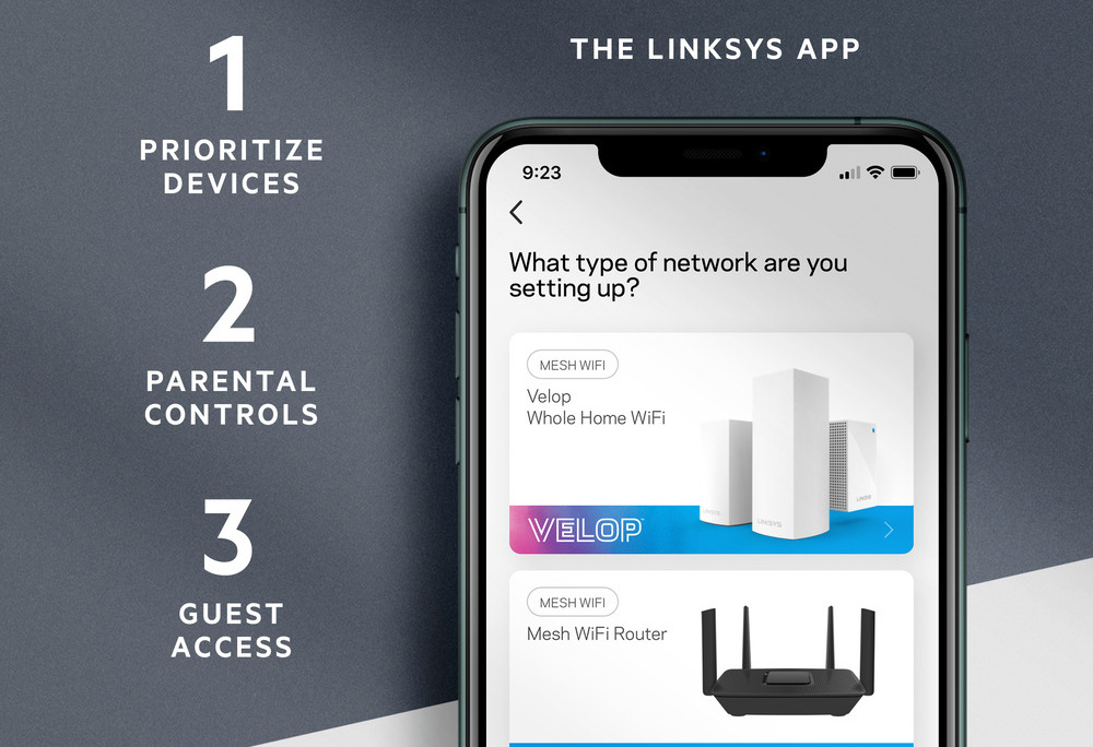 Kompletný Wi-Fi systém Linksys Velop AX4200 Tri-Band Mesh System, 3-pack biely Kompletný Wi-Fi systém Linksys Velop AX4200 Tri-Band Mesh System, 3-pack biely