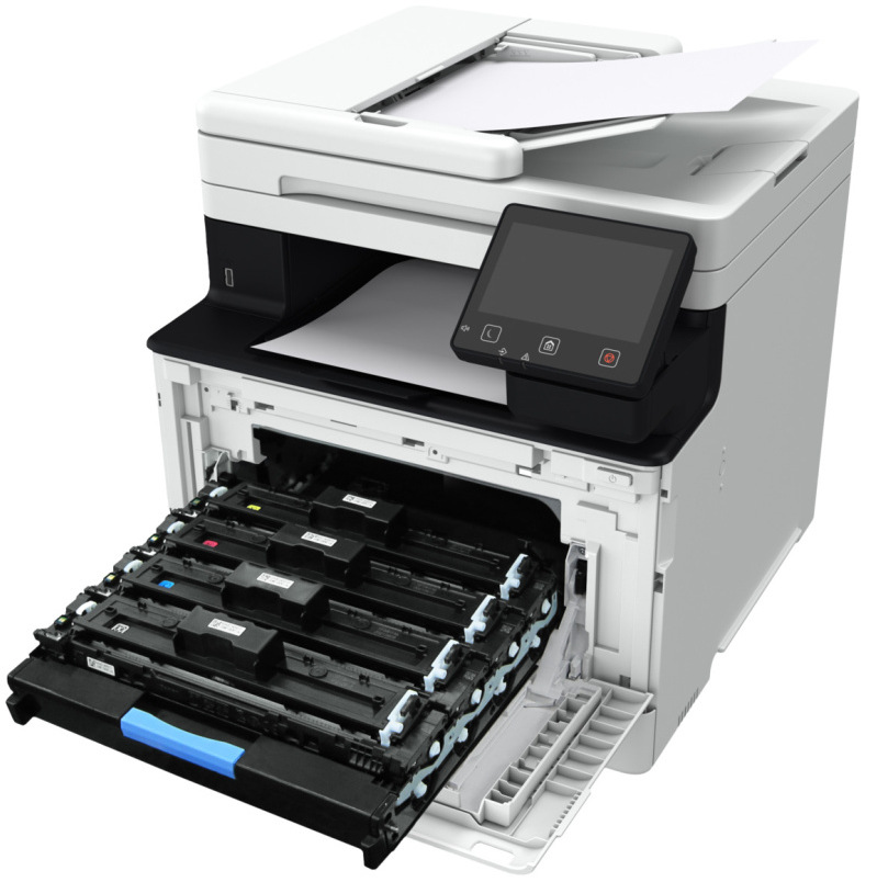 Tlačiareň multifunkčná Canon i-SENSYS MF752Cdw II biela Tlačiareň multifunkčná Canon i-SENSYS v detaile s cartrige
