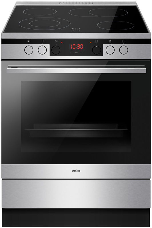 Sporák E60 Amica SSA 6111 CX, sklokeramika