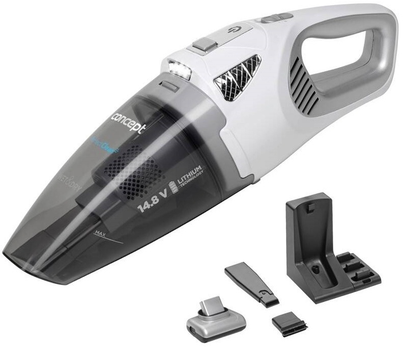 Vysávač akumulátorový Concept VP4370 sivý/biely