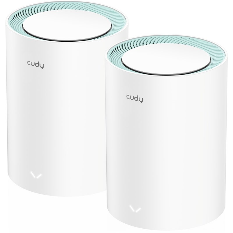 Kompletný Wi-Fi systém Cudy M1300 AC1200 Wi-Fi Mesh Gigabit, set 2 ks biely