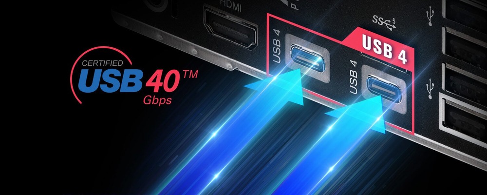 Základná doska ASRock X870 PRO-A WIFI čierna USB-C port podporuje rýchlosti prenosu dát až 40 Gb/s