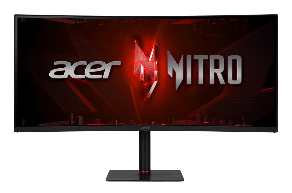 Herný monitor Acer Nitro XV345CURX v čiernom farebnom prevedení.