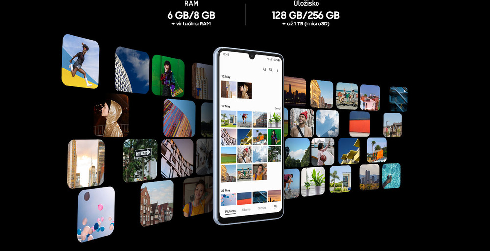 Mobilný telefón Samsung Galaxy A33 5G 6 GB / 128 GB čierny Mobilný telefón Samsung Galaxy A33 5G 6 GB / 128 GB čierny