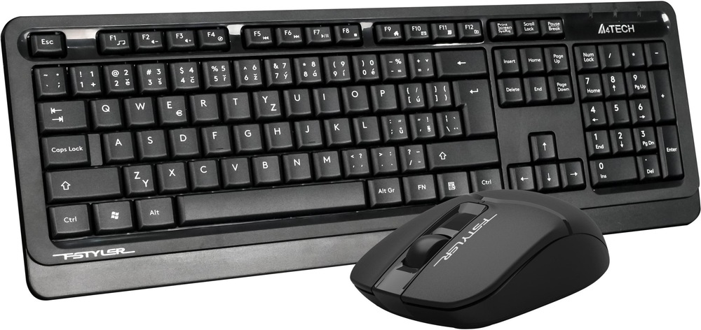 Klávesnica s myšou A4Tech FG1012 čierna Klávesnica s myšou A4Tech FG1012 - čierna