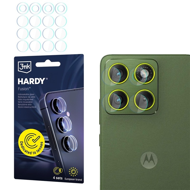 Ochranné sklo šošovky fotoaparátu 3mk Motorola Edge 70 - Hardy Fusion Lens Protection - priehľadné