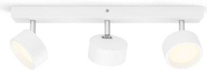Bodové svietidlo Philips Bracia Spot WH 3x5.5W 27K HV - biele