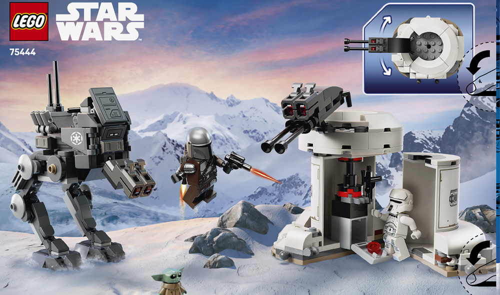 Stavebnica LEGO® Star Wars™ 75444 Útok AT-RT™ Mandalorian, Grogu a vodič AT-RT umožnia deťom rozohrávať známe scény aj vlastné vesmírne dobrodružstvá.