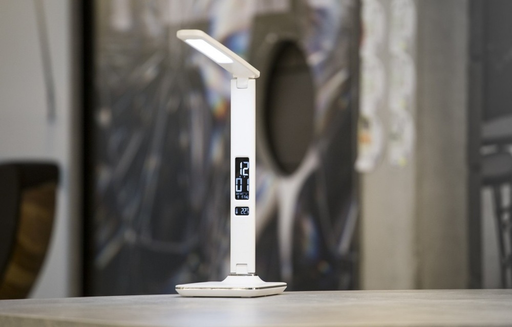 Stolná lampa IMMAX Kingfisher 9W biela IMMAX Kingfisher