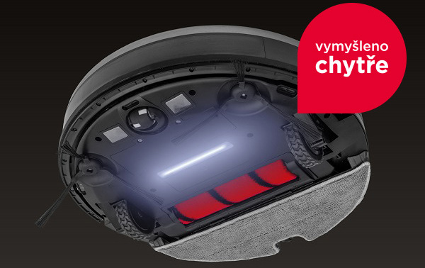 Robotický vysávač Concept VR3210 3v1 REAL FORCE Laser UVC Y-wash Concept VR3210 3 v 1 REAL FORCE Laser UVC Y-wash, černá