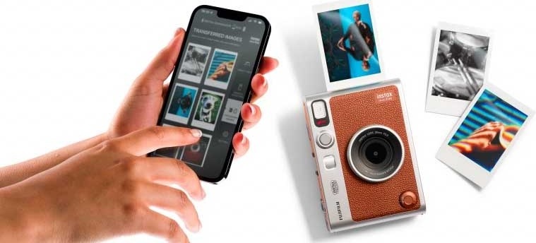 Instantný fotoaparát Fujifilm Instax mini EVO hnedý Fujifilm Instax mini EVO (USB-C), hnedá