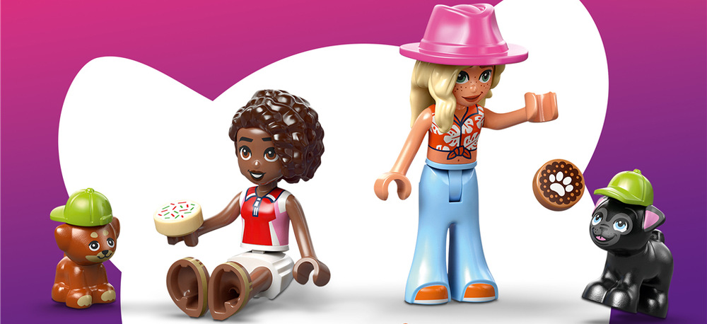Stavebnica LEGO® Friends 42677 Pekárna pamlsků pro pejsky Model z 278 kociek poteší deti milujúce psíkov a kreatívne hranie a vďaka rozmerom sa hodí aj ako dekorácia izby.
