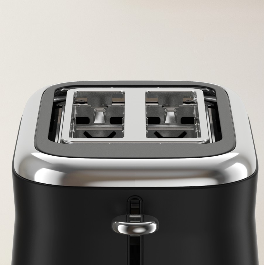 Hriankovač Tefal Retro Collection TT7208E0 čierny Extra široké otvory hriankovača