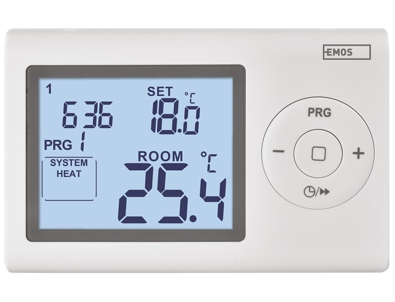 Termostat EMOS izbový, programovateľný, drôtový, P5607