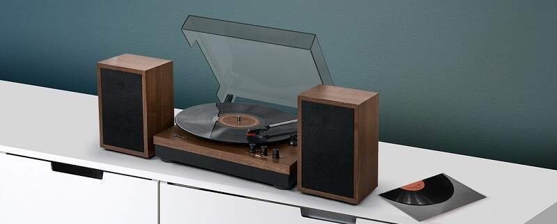 Gramofón MUSE MT-108 BT čierny/hnedý