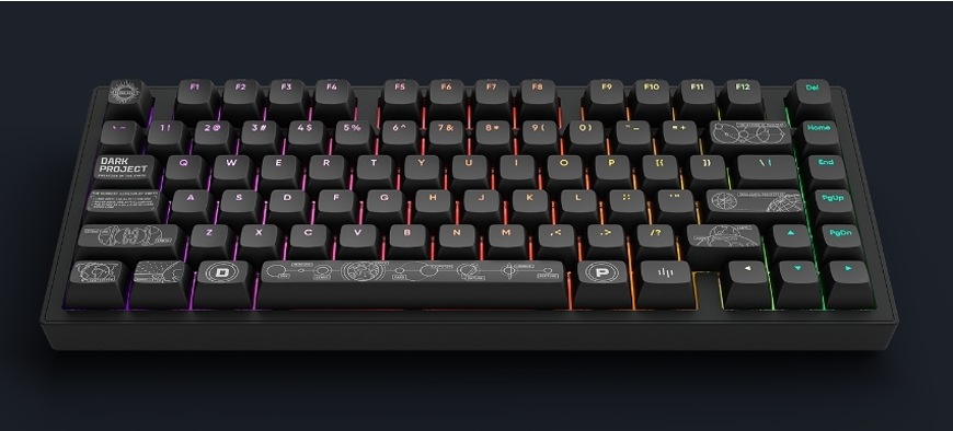 Klávesnica Dark Project ALU Terra Nova US čierna Klávesnica Dark Project ALU Terra Nova US čierna