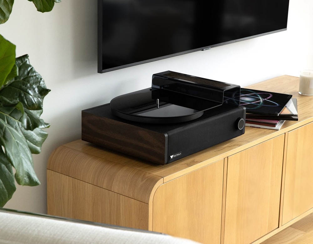 Gramofón Victrola V1+S1 Premiere V1 + subwoofer čierny/hnedý